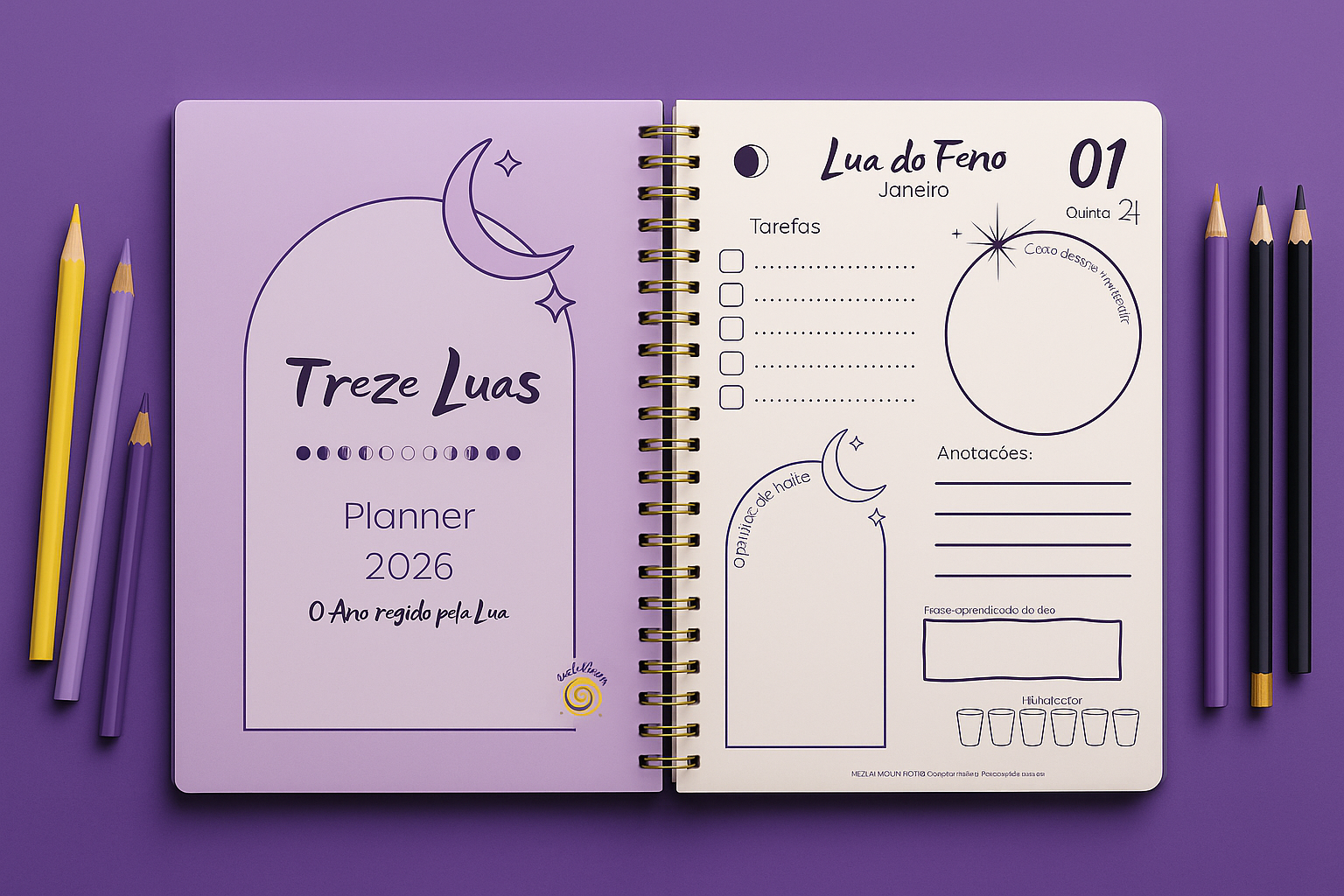 Criando um diário de autocuidado com planners